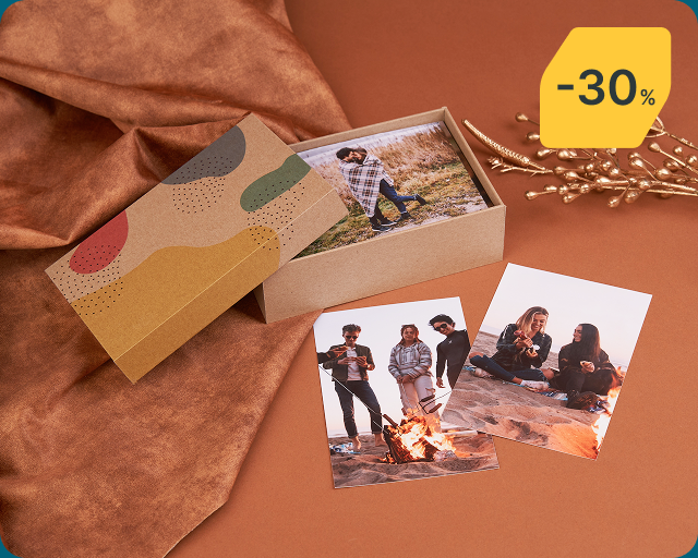 200 odbitek 10x15  z pudełkiem w łaty